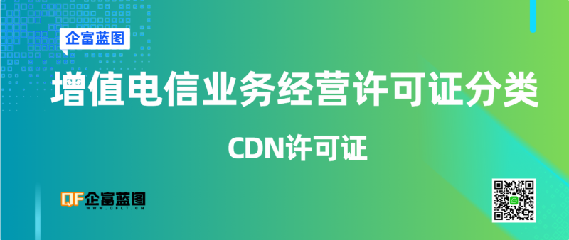 增值电信业务经营许可证分类---CDN许可证-企富蓝图
