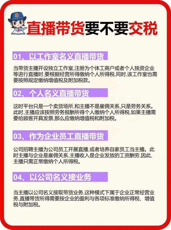 直播带货要不要交税-企富蓝图