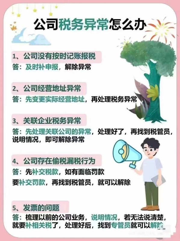公司税务异常别慌！5 类常见情况及解决办法全解析-企富蓝图