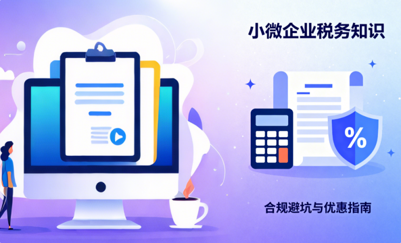 小微企业必懂的实用税务知识：从基础合规到优惠享受，避坑与省钱指南-企富蓝图