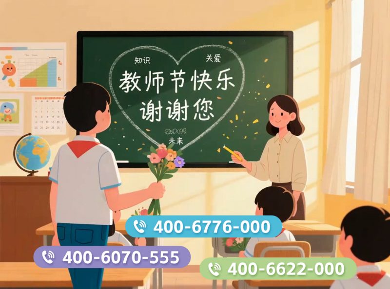 教师节快乐！400号码服务教育沟通-企富蓝图