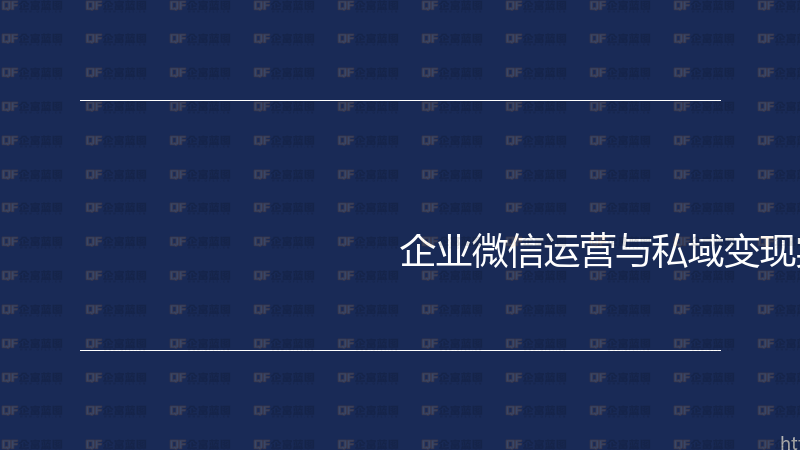 企业微信运营与私域变现实战指南-企富蓝图