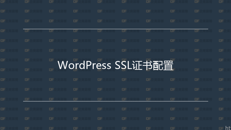 WordPress SSL证书配置-企富蓝图