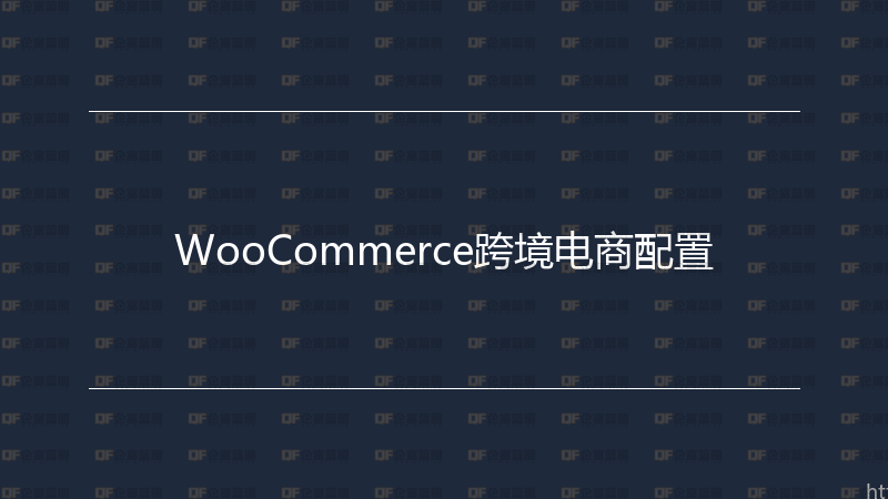 WooCommerce跨境电商配置-企富蓝图