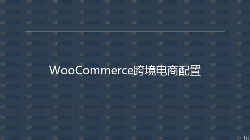 WooCommerce跨境电商配置-企富蓝图
