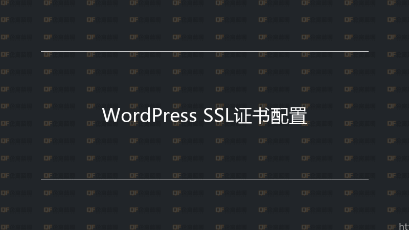 WordPress SSL证书配置-企富蓝图