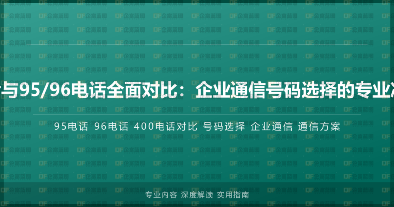 400电话与95/96电话全面对比:企业通信号码选择的专业决策指南-企富蓝图