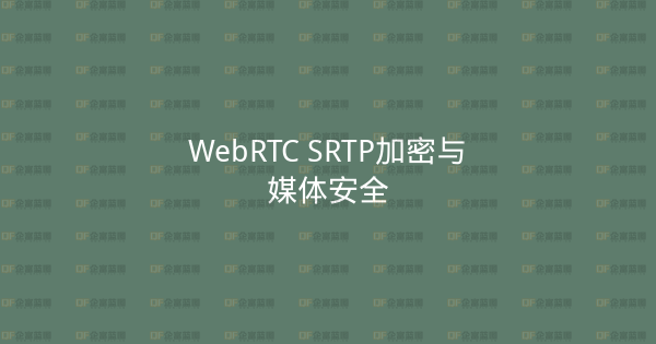 WebRTC SRTP加密与媒体安全-企富蓝图